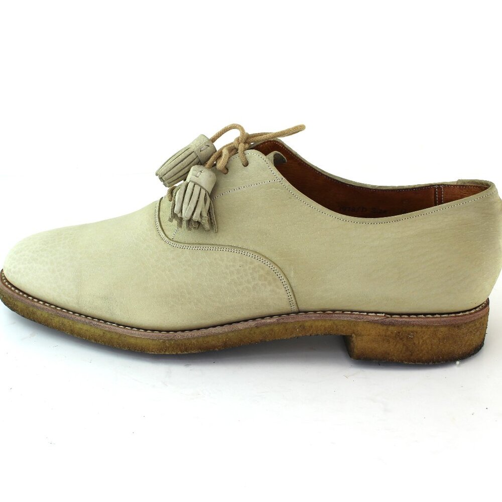 Royal Tweed Church's Cheaney of England White Leather Tassled Oxford